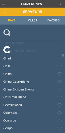 HideMyAss Chine
