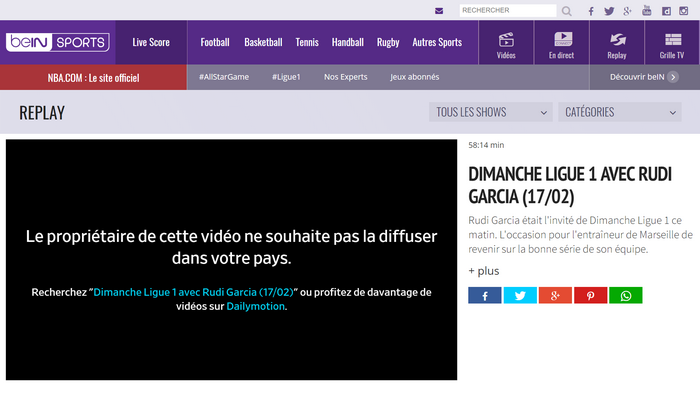 BeIN Sports Replay - Avant