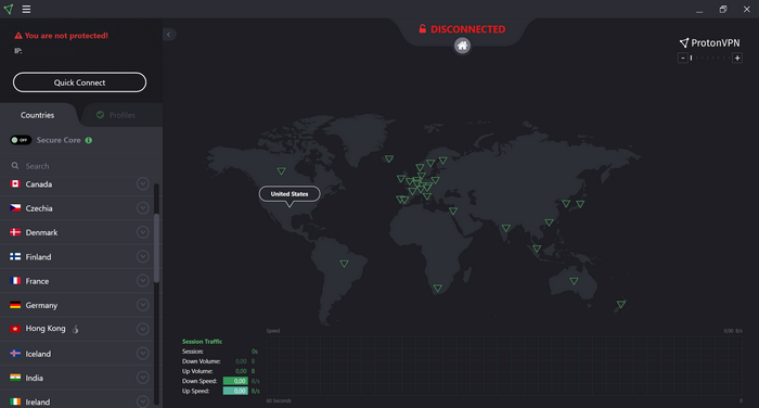 Carte des pays
