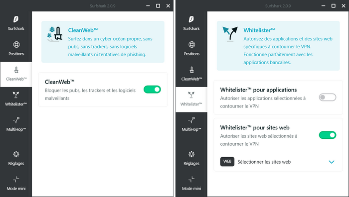 CleanWeb et Whitelister
