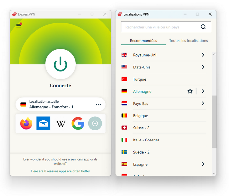 ExpressVPN - Allemagne