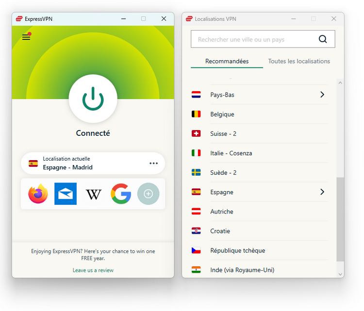 ExpressVPN - Espagne