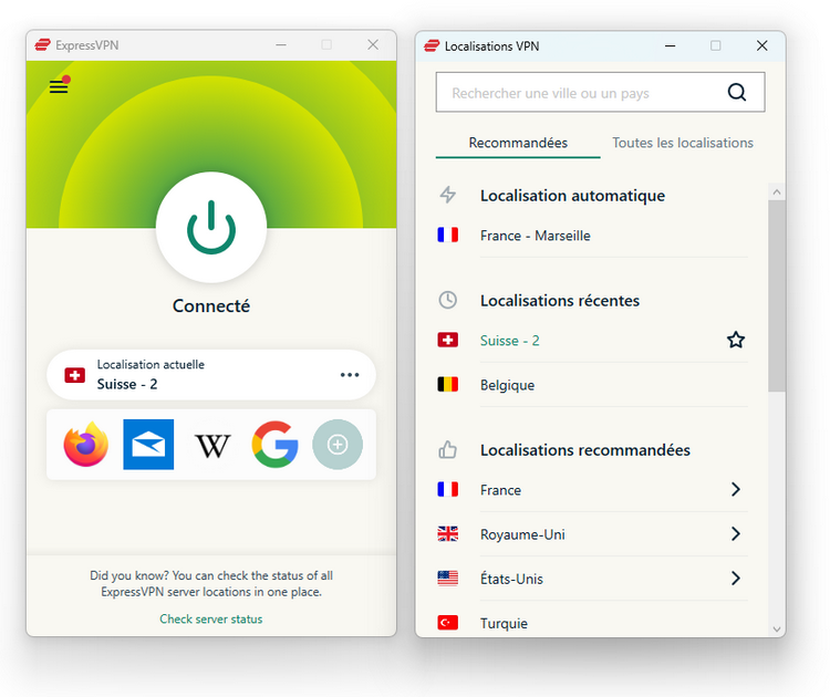 ExpressVPN - Suisse