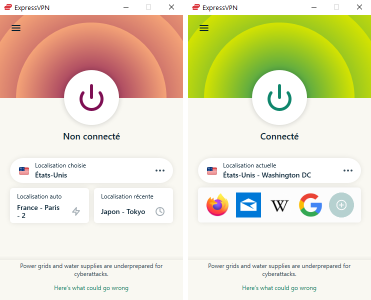 ExpressVPN - Interface