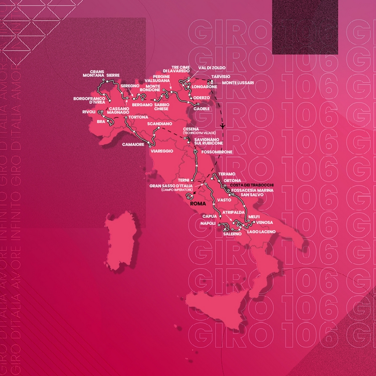 Parcours du Giro 2023