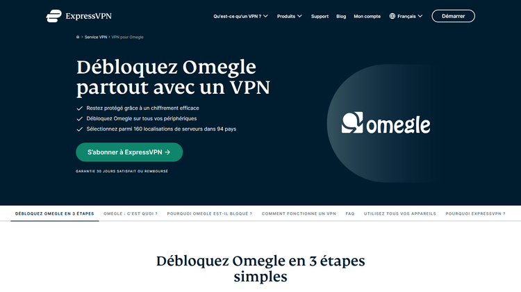 ExpressVPN pour Omegle