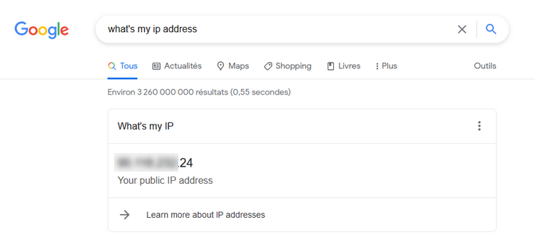 Quelle est mon adresse IP ?