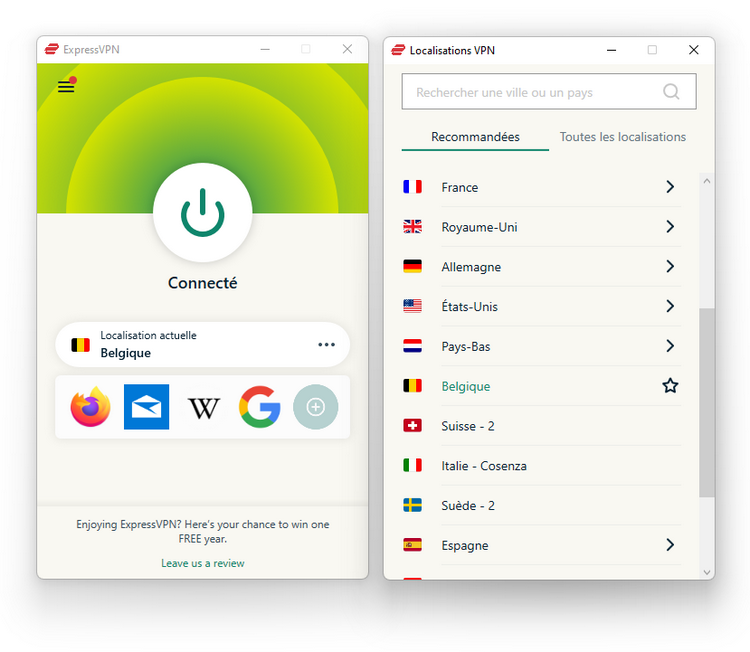 ExpressVPN - Belgique