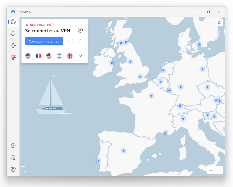 NordVPN - Interface