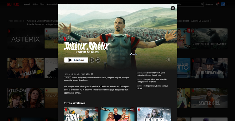 Astérix et Obélix Netflix France