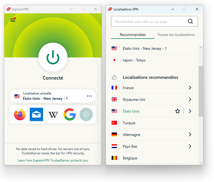 ExpressVPN - États-Unis