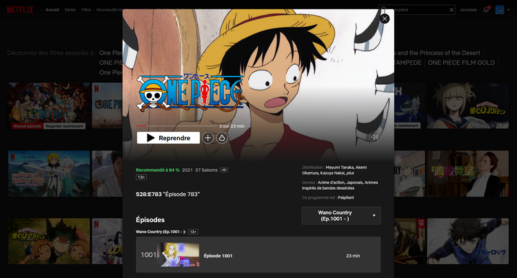 One Piece sur Netflix