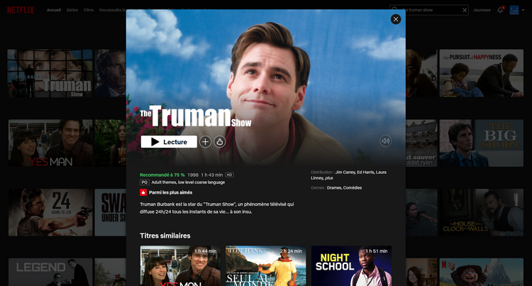 The Truman Show sur Netflix