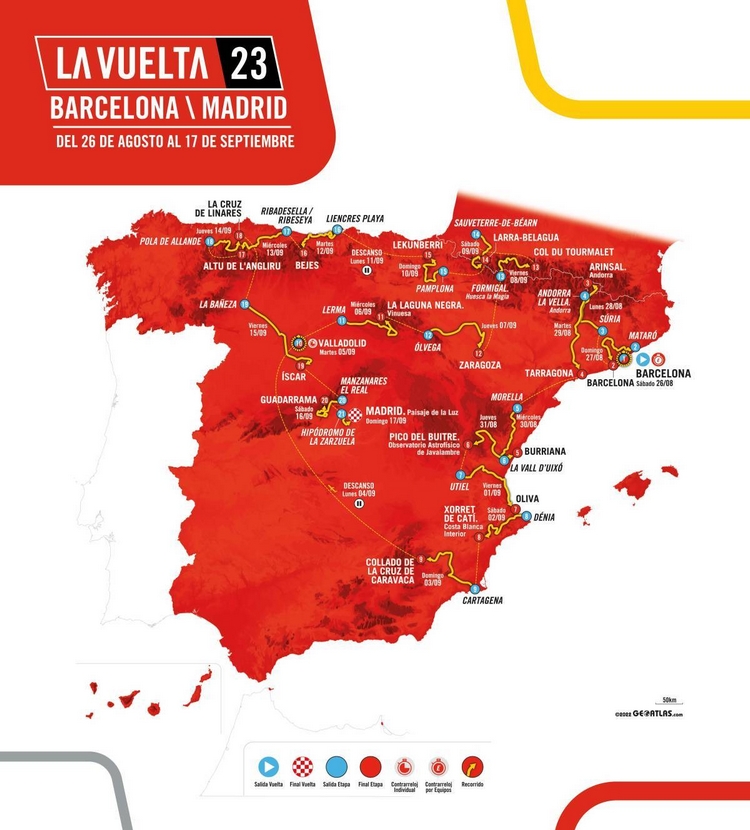 Vuelta 2023 - Parcours