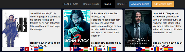 John Wick sur Netflix
