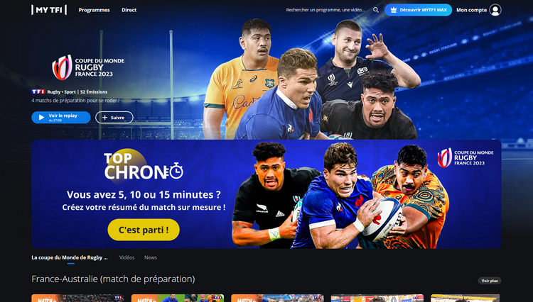 Coupe du Monde de rugby sur TF1