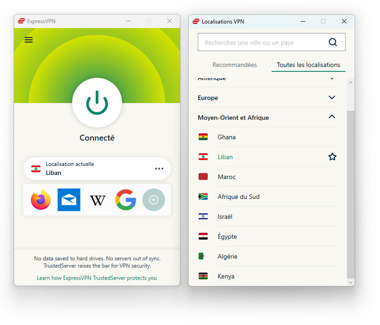 ExpressVPN - Liban