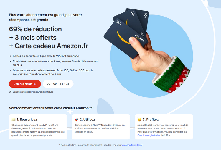 NordVPN - Carte-Cadeau Amazon