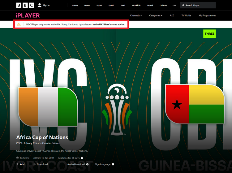 CAN 2024 sur la BBC