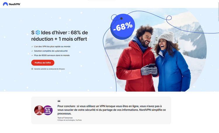 NordVPN - Offre Spéciale Hiver