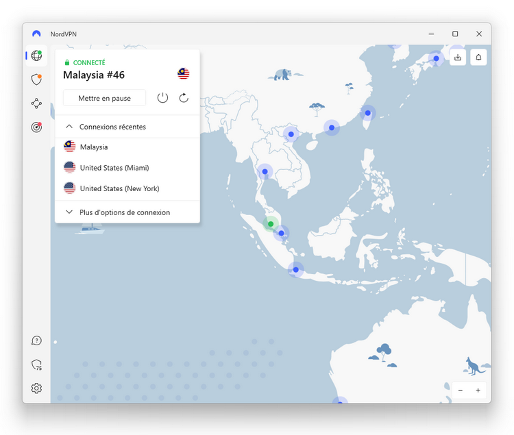 NordVPN - Malaisie