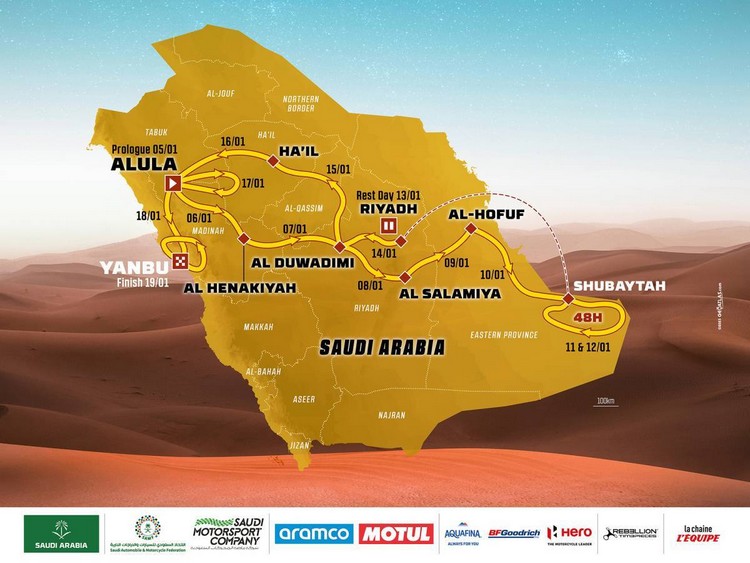 Parcours Dakar 2024