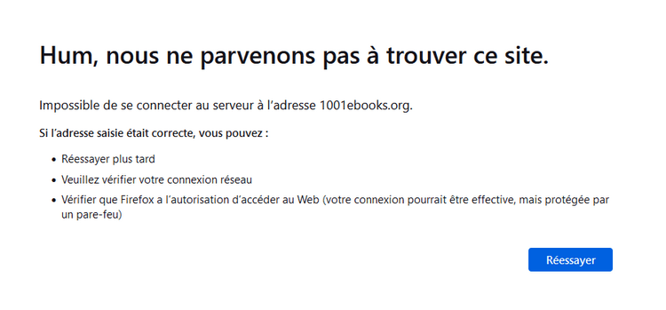 1001 Ebook bloqué