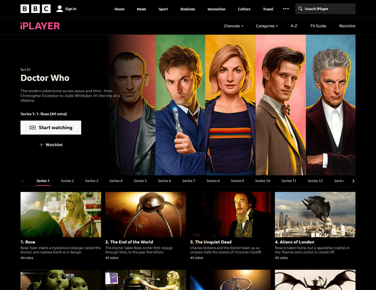 Doctor Who sur la BBC