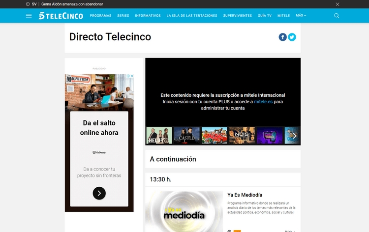 Telecinco en France