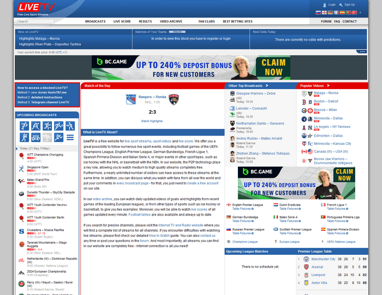 Live TV avec un VPN