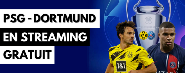 PSG Dortmund diffusé en direct sur une chaîne gratuite